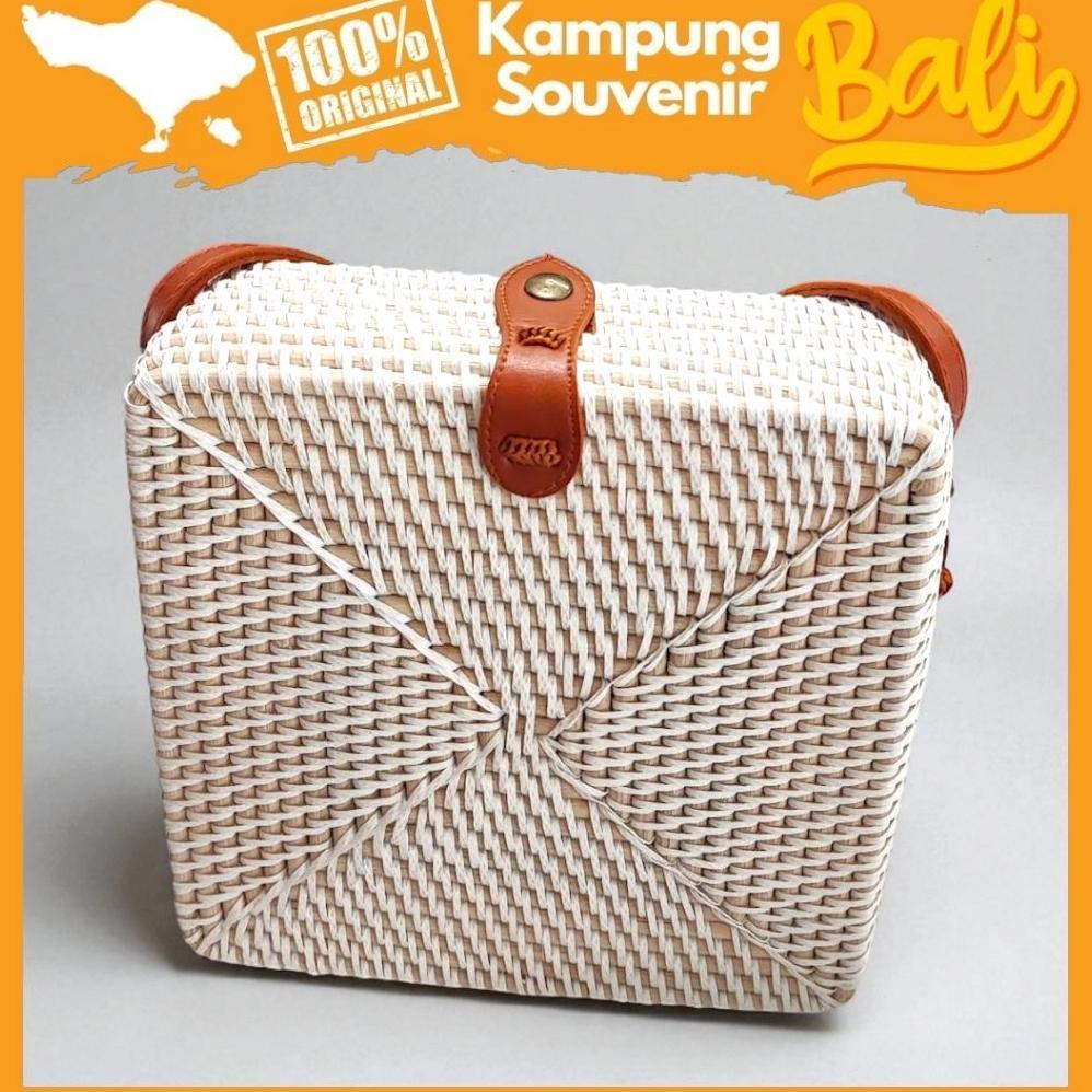 Tas Rotan Kotak Bali Etnik Oleh Oleh Khas Bali Kampung Souvenir DISKON