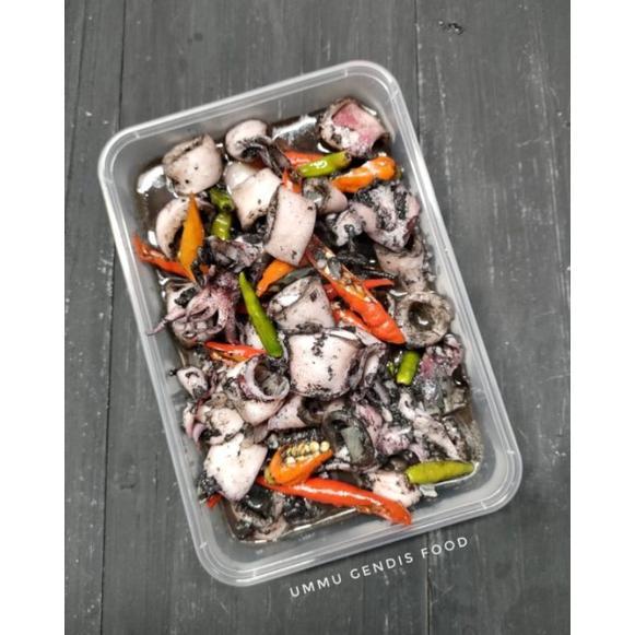 Terbaru Tumis Cumi Hitam (cumi segar) 350gr Frozen food
