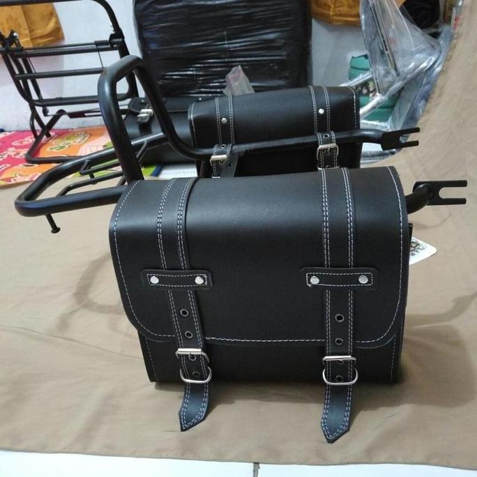 Back Rack & Side Bag Kawasaki W175.. aksesoris w175