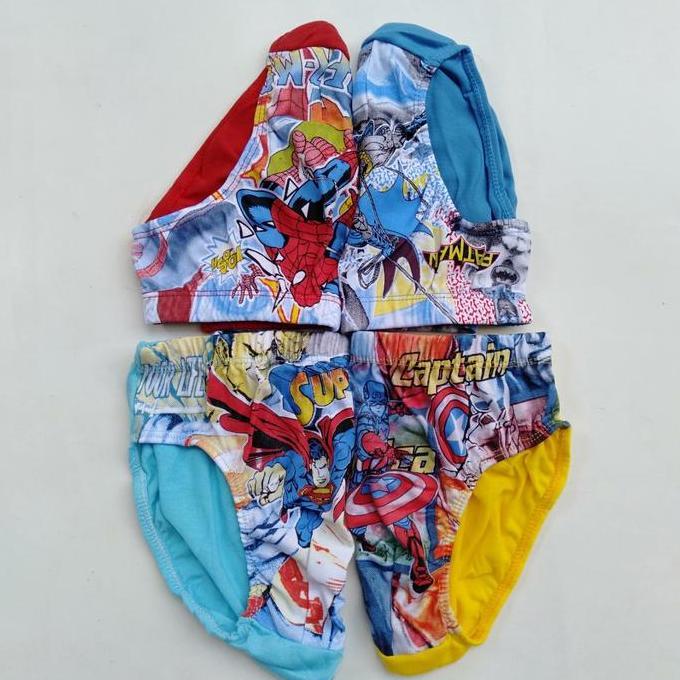Super- 6 Pcs Celana Dalam Anak Laki Dalaman Anak Laki Pakaian Dalam Anak Laki Laki Motif