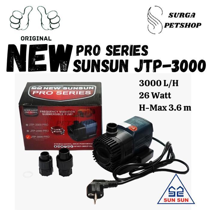 NEW SUNSUN JTP 3000 PRO POMPA AIR CELUP AKUARUM KOLAM IKAN JTP3000