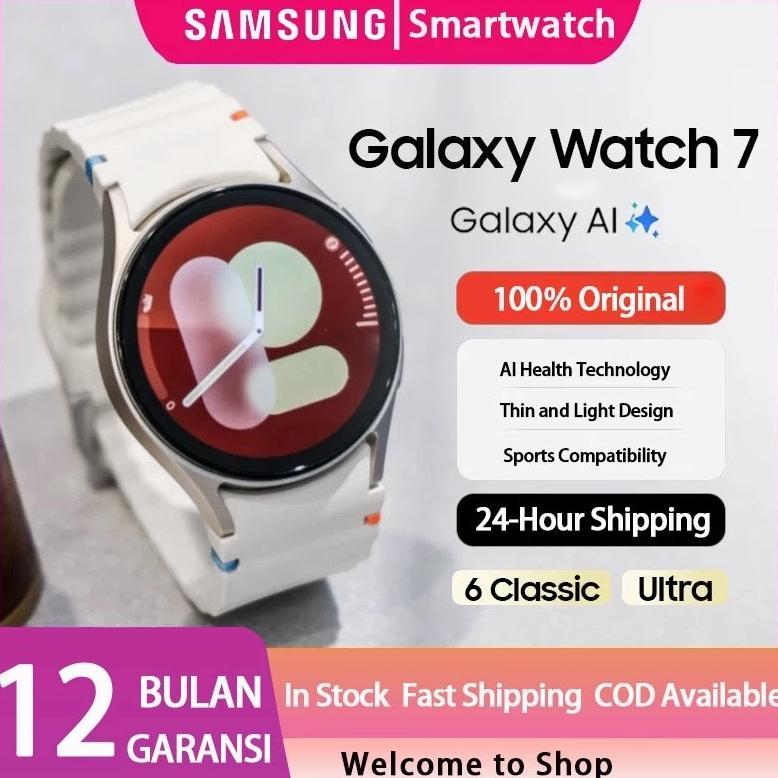 TERMURAH Samsung Galaxy Watch 7 44mm Smartwatch Pria Smartwatch Wanita Jam Tangan cowok Jam Tangan w