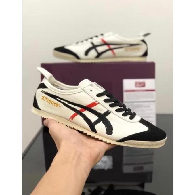 Sepatu Pria Sepatu Onsu Tiger Mexico66 Japan Kabuki White Black Red