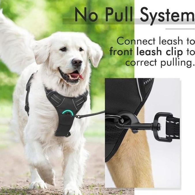 Morineedastu - Harness Anjing Besar Kuat / Reflective Dog Harness No Pull