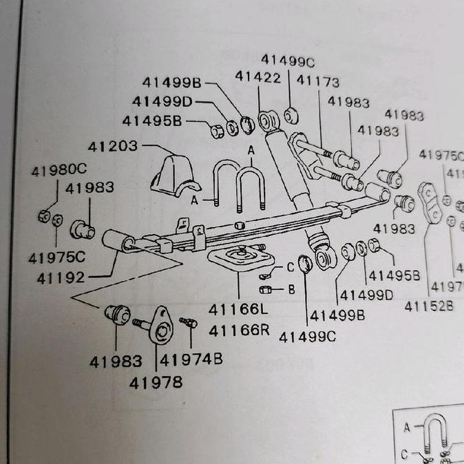 Per Daun Belakang Mitsubishi L300