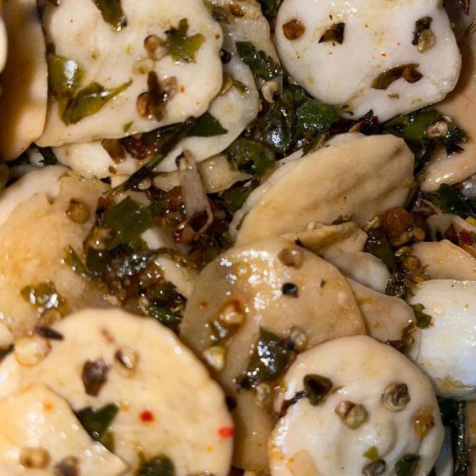 Umido- Seblak Ijo Kering 500Gr Pedas Alami Dari Cabe Rawit Kerupuk Seblak Ijo Viral Versi Kering Mak
