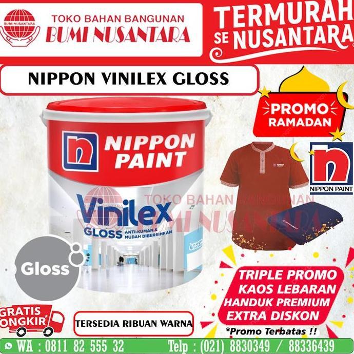 VINILEX GLOSS PUTIH 2,5L CAT TEMBOK GLOSSY VINILEX VINILEX GLOSS 15L