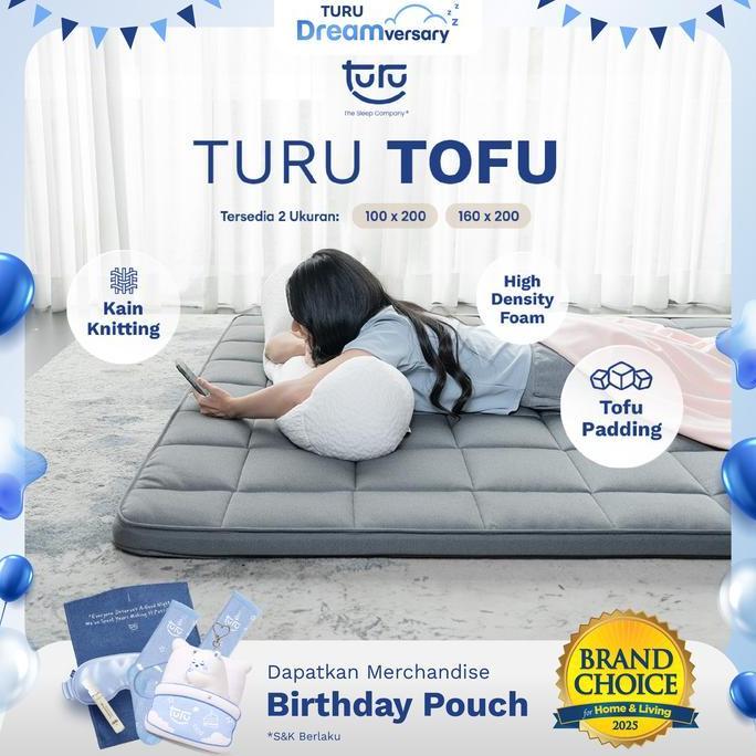 Lukasparadise  - TURU TURU Tofu Kasur Lantai Gulung Premium / Travel Bed Premium / Matras Lantai Kas