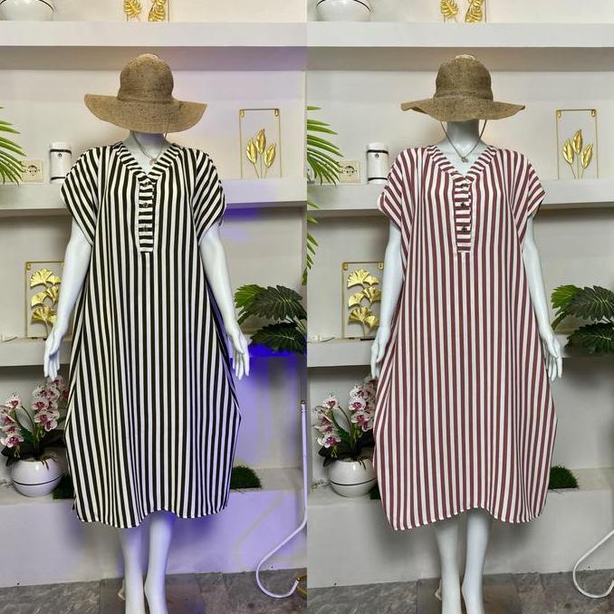 Saveramanggala - Diora Dress Daster Blaster Busui Friendly Jumbo Kain Rayon Crinkle Airflow Motif Sa
