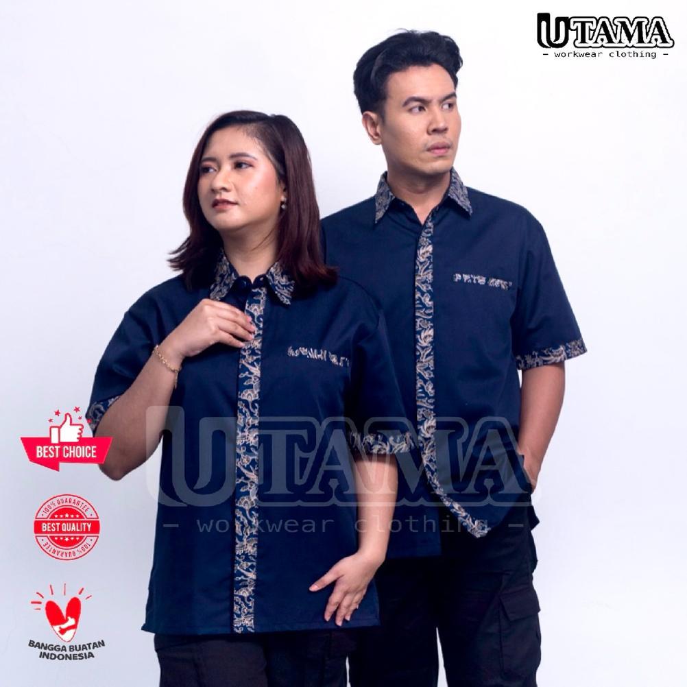 ORIGINAL KEMEJA BATIK - SERAGAM KERJA BATIK - SERAGAM KARYAWAN BATIK - BAJU DRILL BATIK - BAJU CATER