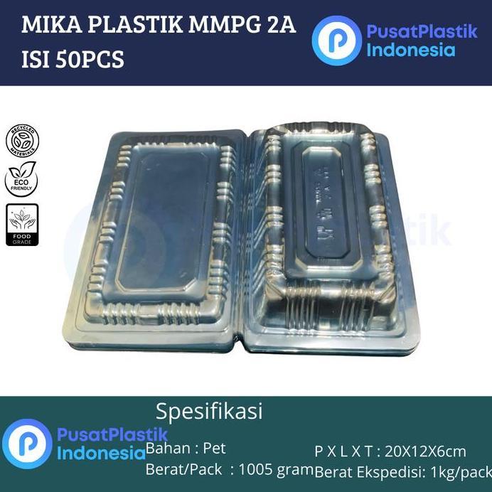 Mika Plastik MMPG 2A | Mika Kue Makanan Uk 2A @50pcs