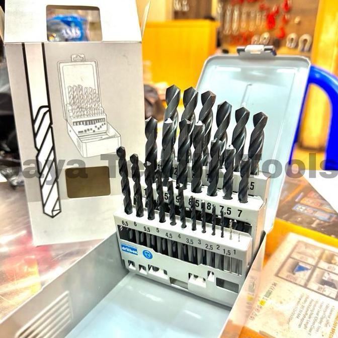 Matabor Besi HSS Nachi Set 1 - 13 mm 25 pcs Twist Drill Steel Singapore Original Bit Metrik Mata Bor