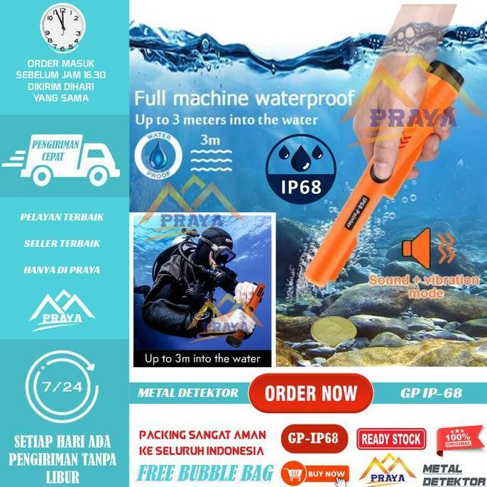 GP POINTER GP IP68 PIN POINTER METAL DETECTOR BAWAH AIR WATERPROOF ORIGINAL DAN TERPERCAYA