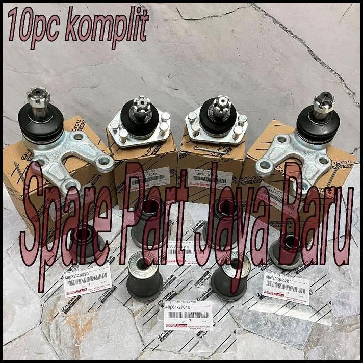 DISKON PAKETAN KOMPLIT BUSHING ARM SET ATAS BAWAH BALL JOINT ARM SET ATAS BAWAH TOYOTA KIJANG SUPER 