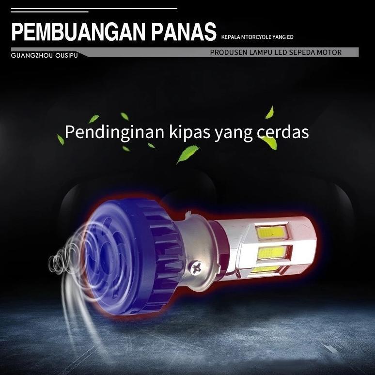 Tahan Lama Lampu Led 6 Sisi Lampu Led Rtd 3 Sisi 100% Original Garansi Ac Dc + Kipas Bohlam Dop Lamp