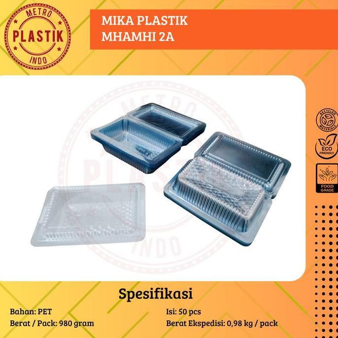 50pcs Mika Plastik KPM-2A / Mika Kue Makanan Ukuran 2A / Mika 2A Food Grade Isi 50 Pcs