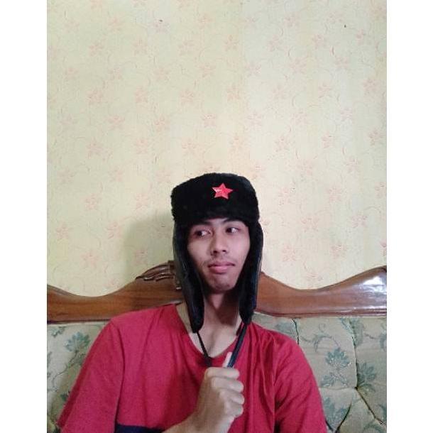 Topi Winter Rusia Red Star Rusia Ushanka Bintang Merah