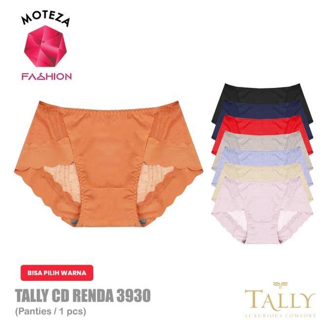 Tally 3930 CD Celana Dalam Wanita Seamless Brokat Renda Halus Lace Panties | Free Size |  Nyaman
