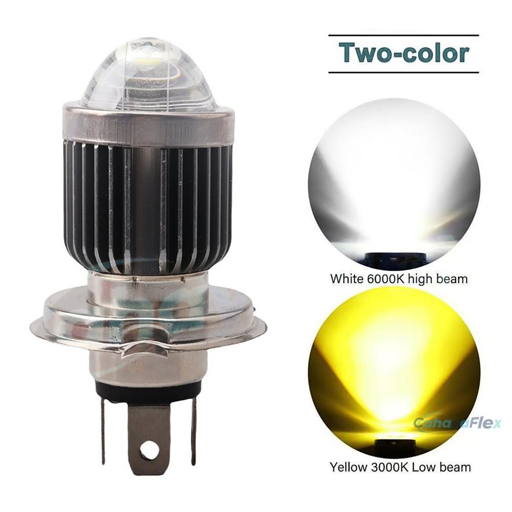Disc Lampu Depan Led H4 Laser 2 Warna Promo Lampu Led Laser H4 H6 Laser Waterproof Putih Kuning