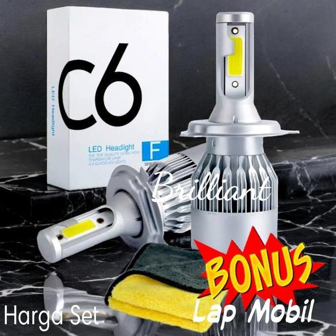 Promo LED Putih C6 - HB3 HB4 - Harga Set Diskon