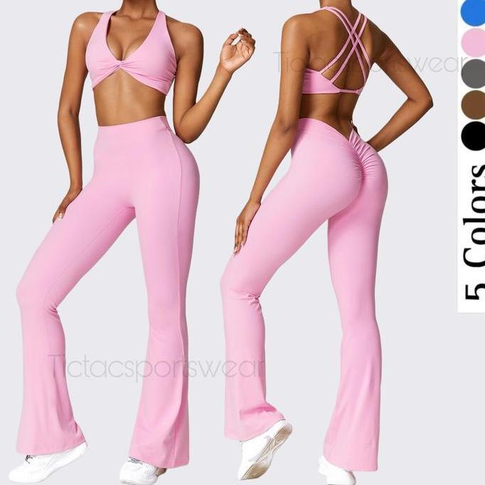 Supotsu- Keneysha Sport Set Sport Bra Dan Legging Cutbray Scrunch / (Dijual Terpisah) / Setelan Yoga