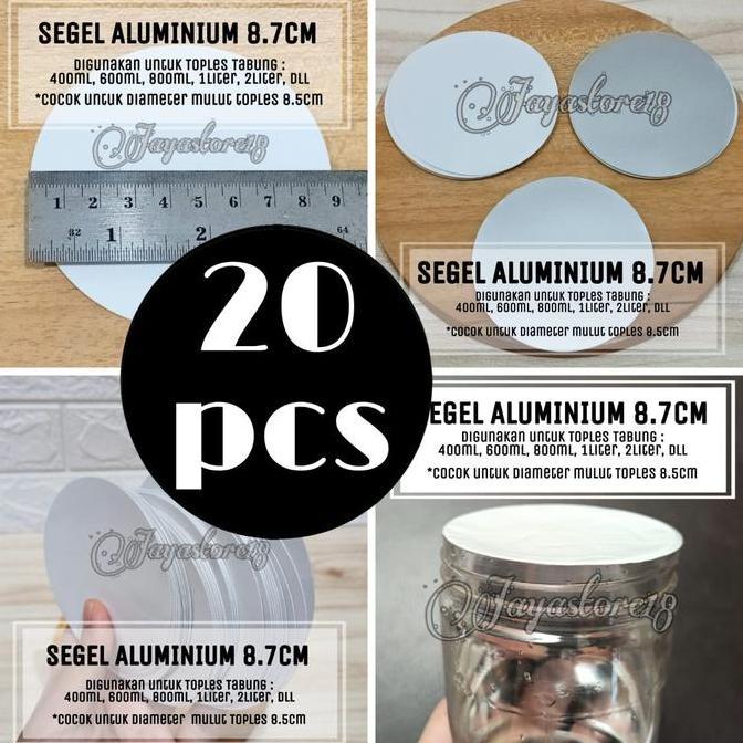 Youme- Segel Aluminium Foil Induksi 9Cm Untuk Toples Tabung 9Cm
