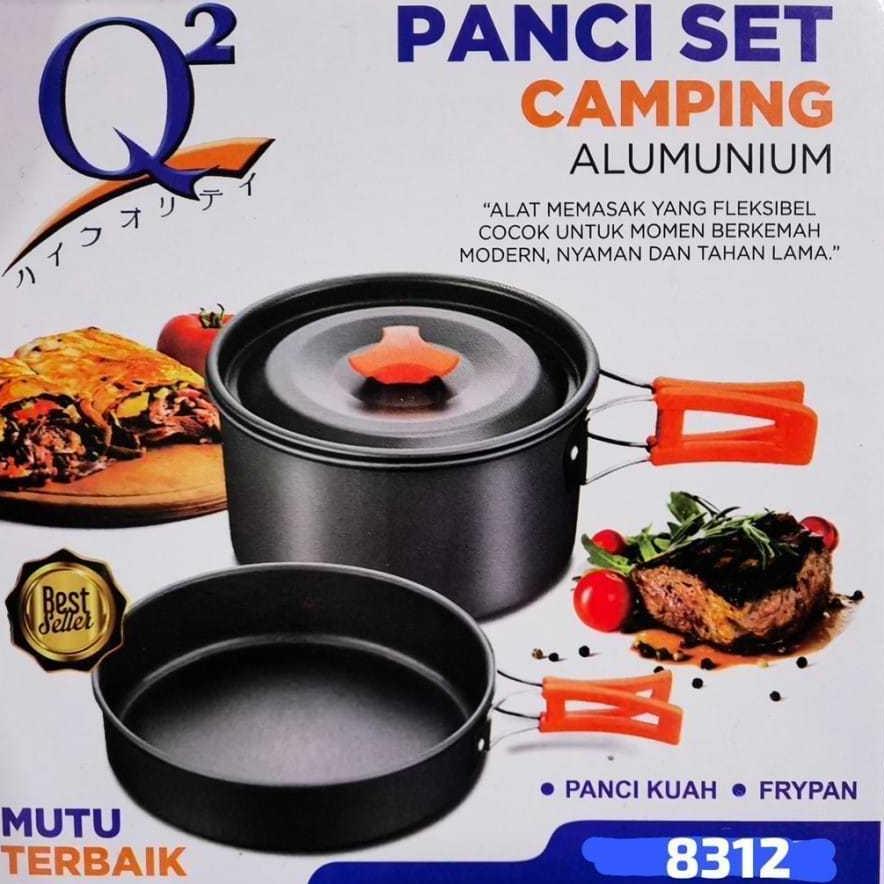 (Q2-8312) (Q2-8303) PANCI SET CAMPING | PANCI SET CAMPING ALUMUNIUM   | ALAT MASAK CAMPING SERBAGUNA