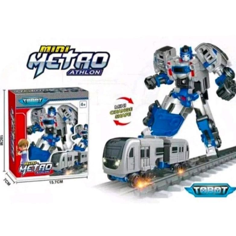 Mainan tobot kereta/ Tobot Mini  metro/mainan robot tobot athlon