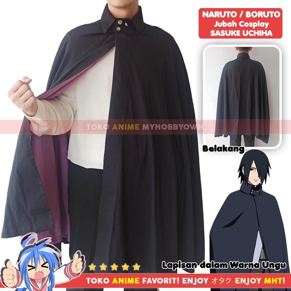 Cost Jubah Uchiha Sasuke Kostum Cosplay Anime Boruto Naruto Next Generation