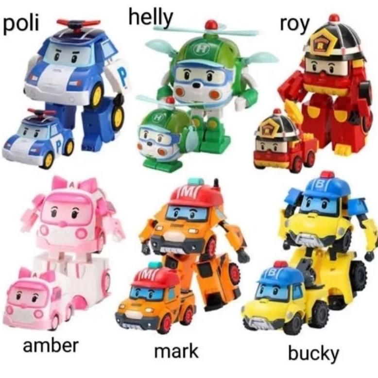 (KIDZOONA) MAINAN ANAK ROBOCAR POLI /  MAINAN ANAK POLICAR JADI ROBOT