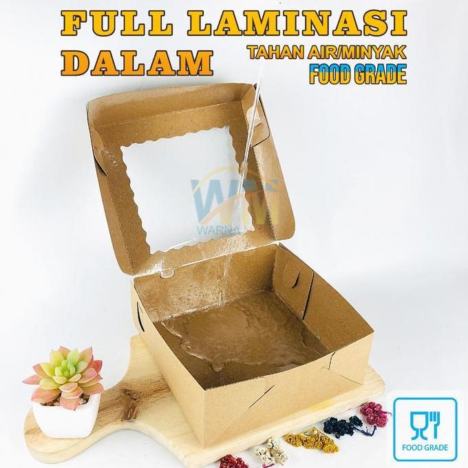 Youme- (Isi 20Pcs) Dus Box Bolu 22X22X7 / Dus Nasi Catering 22X22X7 / Dus Kue 25X25X7 / Dus Bolu 25X