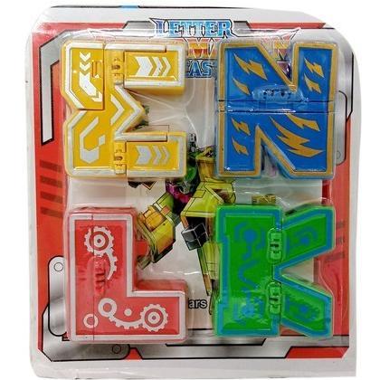 robot deformasi dinosaurus KLMN / robot huruf / roobot angka / mainan roobot