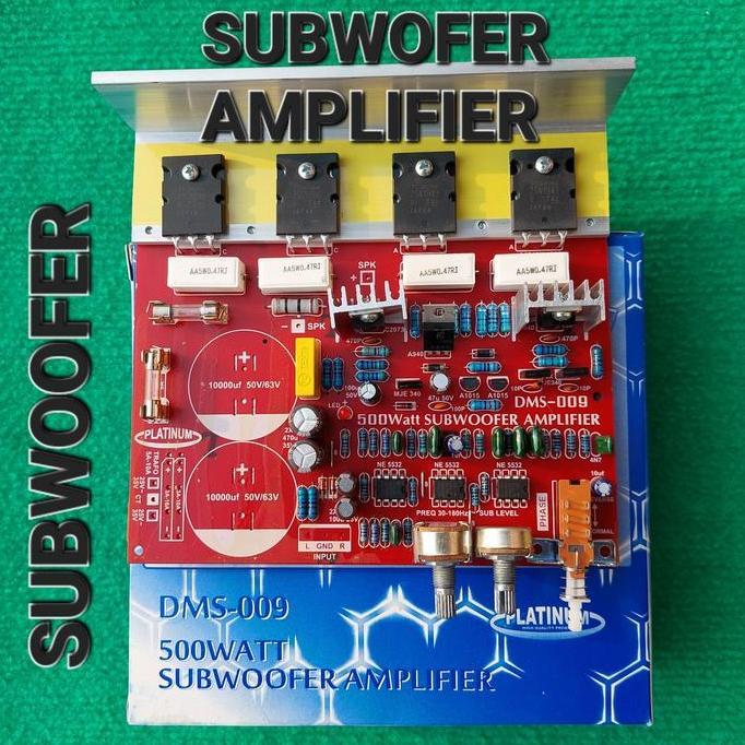 KIT POWER SUBWOFER w DMS 009 PLATINUM AMPLIFIER SUBW SUBWOOFER