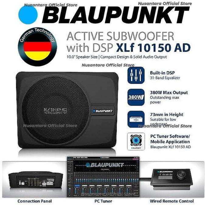BLAUPUNKT ACTIVE SUBWOOFER + DSP 10" POWER PROCESSOR XLF 10150 AD