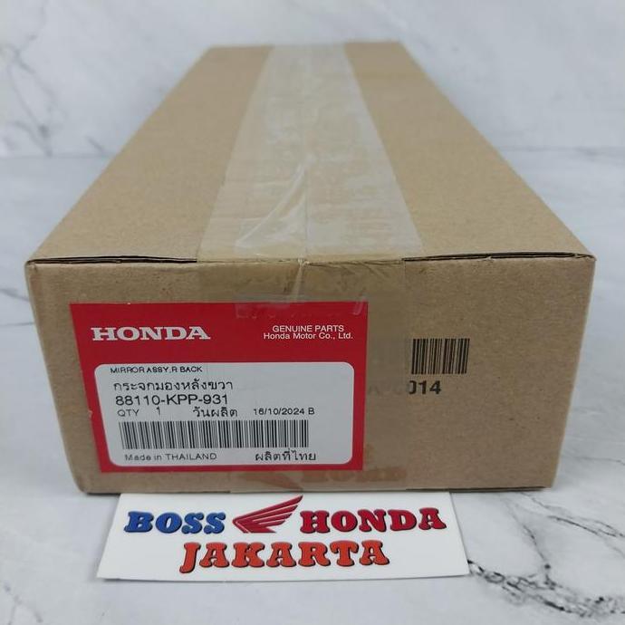 SPAREPART CBR 150 R OLD KARBU : 88110-KPP-931 SPION KANAN CBR 150 R KARBU LAMA / MIRROR ASSY RHT BAC