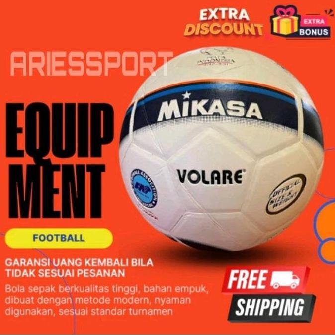 Fotwell- Mikasa Bola Sepak Mikasa Volare Original Bola Sepak Size 5