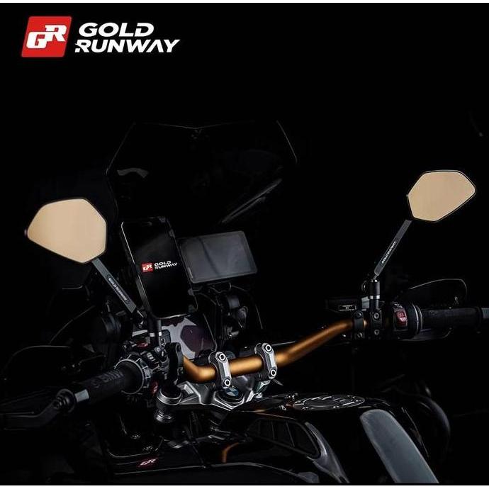 Mirror Gold Runway Untuk BMW 1300GS GSA Gold SENSOR RADAR Mirror Kaca Spion Gold Runway GR RM06-BSD 