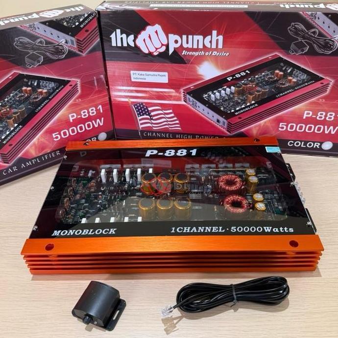 Power MONOBLOCK MURAH KUALITAS ISTIMEWA THE PUNCH P-881 AUDIO MOBIL