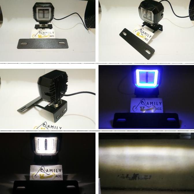 TERLARIS BREKET LAMPU PLAT NOMOR RX KING + LAMPU TEMBAK DAYMAKER MINI KOTAK RXK