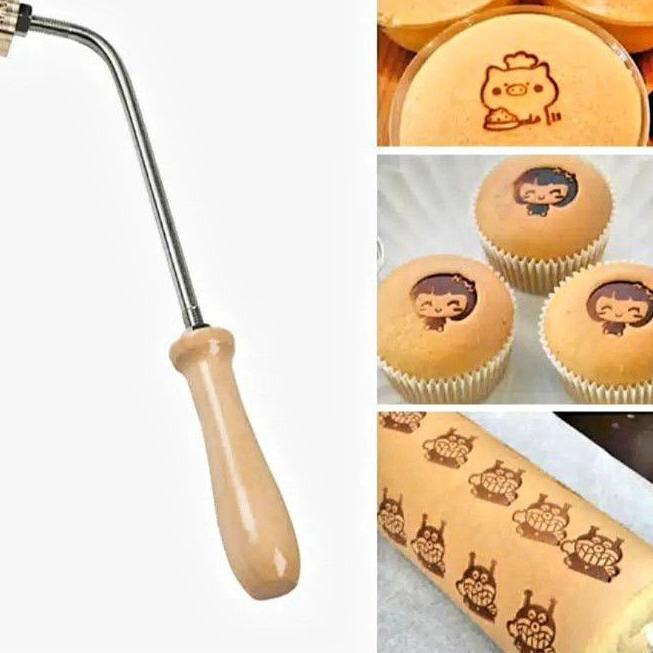 1Set Hot Stamp Kue / Stempel Kue / Hot Stamp Cake DISKON
