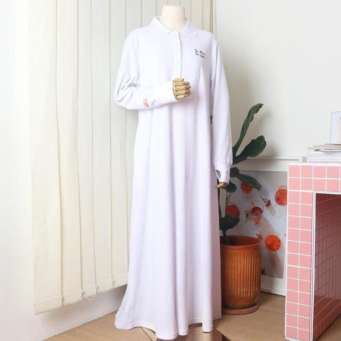 Shukyo- Nusseyba - Adreena Dress - Gamis Syari Nita Bahan Combed Pique Diamond - Outfit Muslimah Dai