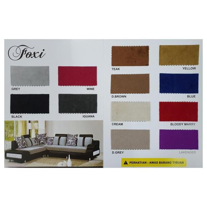 TERLARIS KAIN BLUDRU / BELUDRU / VELVET / KAIN POLOS GLOSS - FOXI (BAHAN SOFA)