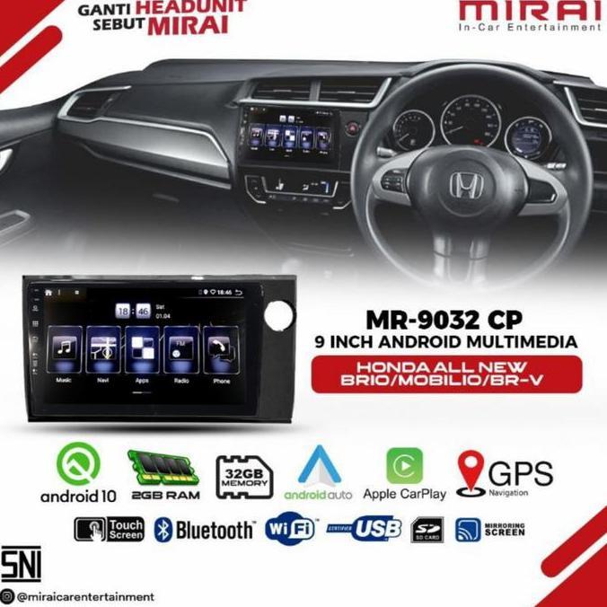 Head unit BRV/MOBILIO/BRIO Mirai 9 inch Android