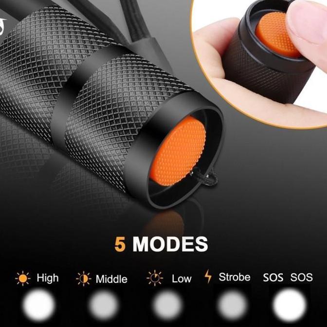 Litcx- Senter St Xml-T6 12000 Lumens Zoomable / Senter St Cas