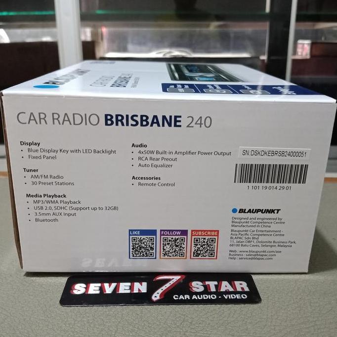 Head unit blaupunkt brisbane240 - single din blaupunkt brisbane 240