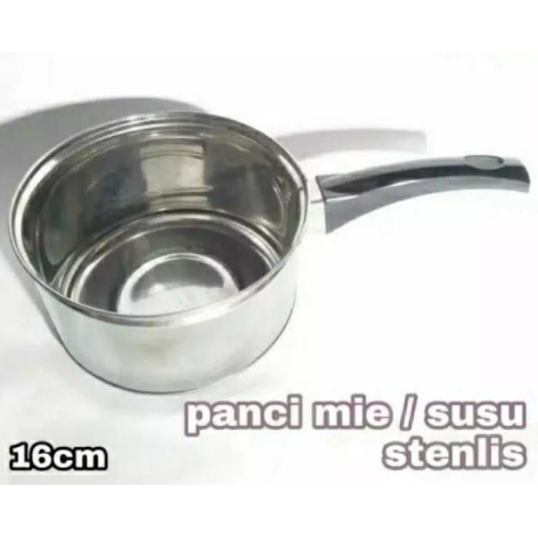 TERBARU Panci Masak Air Stainless Steel 16 Cm Plus Tutup