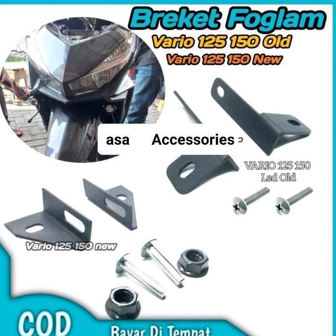 TERLARIS BRACKET D2 LASER FOGLAM VARIO 125 150 LED NEW PNP VARIO 125 150LEDNEW