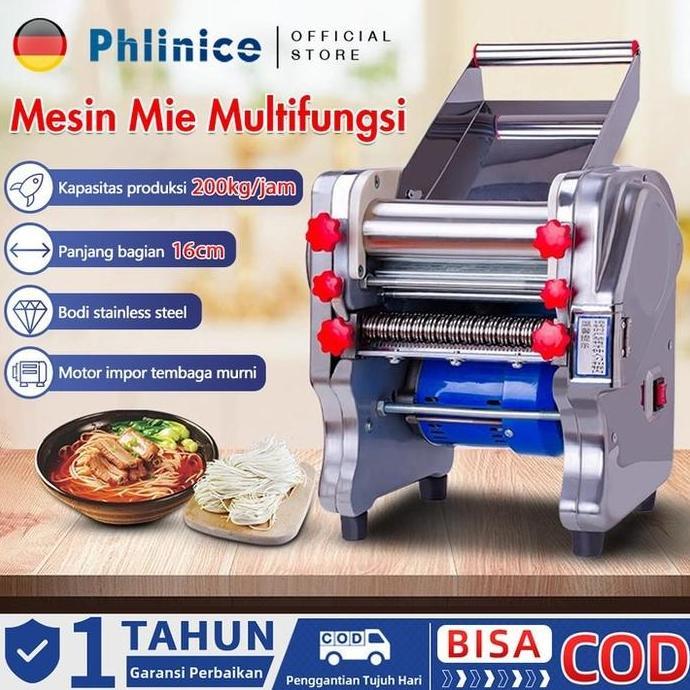 Terlaris Phlinice Mesin Mie Rumah/Komersial Multifungsi 550W Electric Noodle Cutter/Electric Noodle 