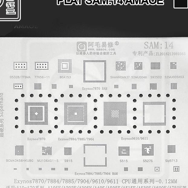 Plat Samsung Exynos9610 Amaoe Original Cetakan Ic Exynos 9610 Sam14 / Plat Sam:14 Amaoe