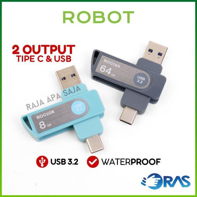 TERMURAH - Flashdisk OTG USB Tipe C 2in1 Dual Output 64GB 32GB 16GB 8GB Flash Drive Disk Flesdis Fla